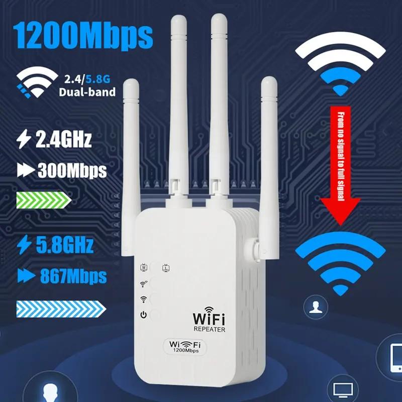 WiFi Extender 5G 1200mbps | Amplify Your Wi-Fi Coverage in Under 60 Seconds