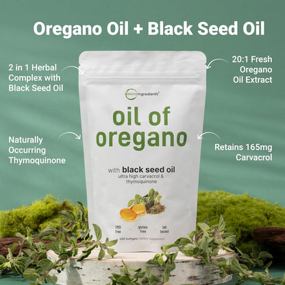 Pure Oregano + Black Seed Softgels