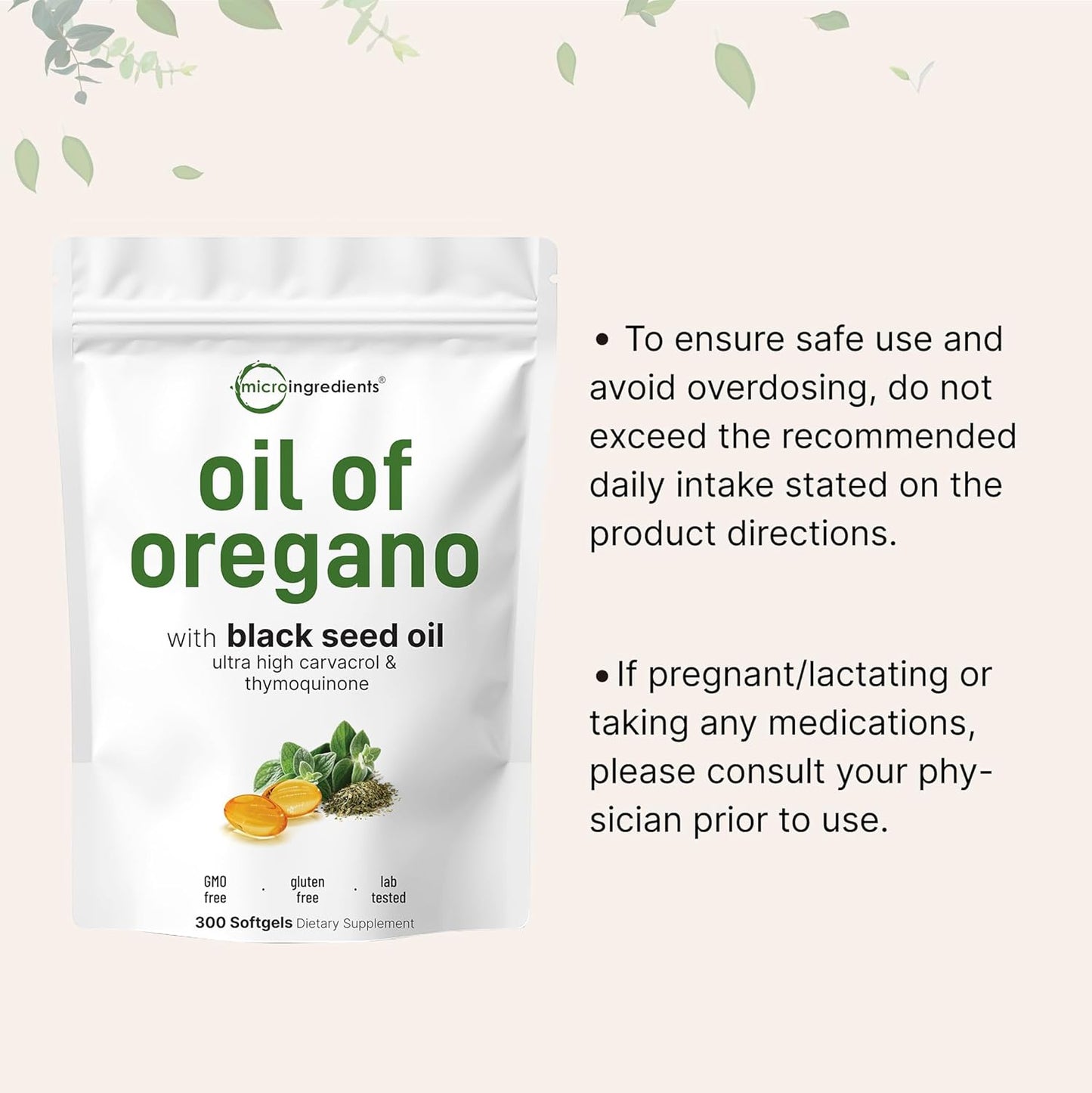 Pure Oregano + Black Seed Softgels