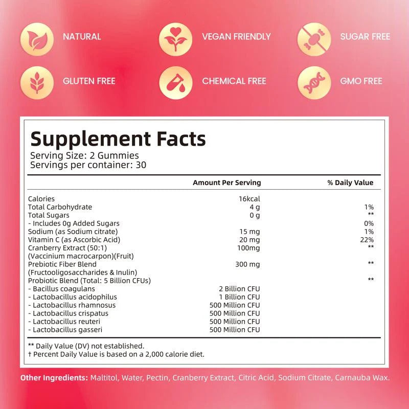 Cranberry Women's Probiotic Gummies