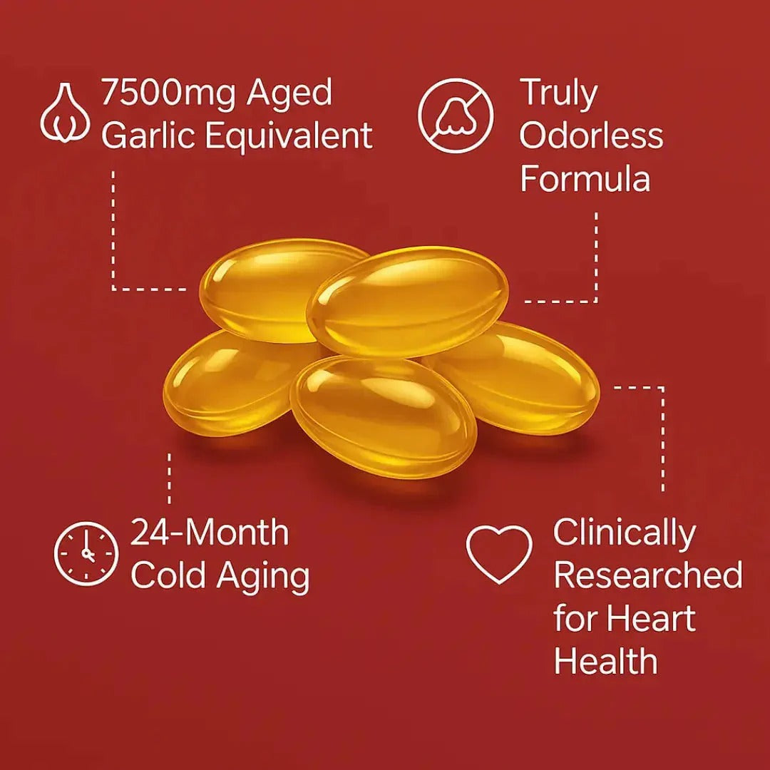 Aged Garlic Extract - 7500mg Odorless Softgels